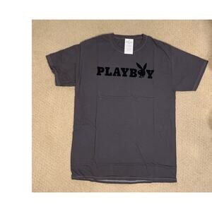 NWT Fashion Nova Playboy Charcoal Tee